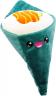 Peluche sushi Temaki con salmone in peluche 34 cm